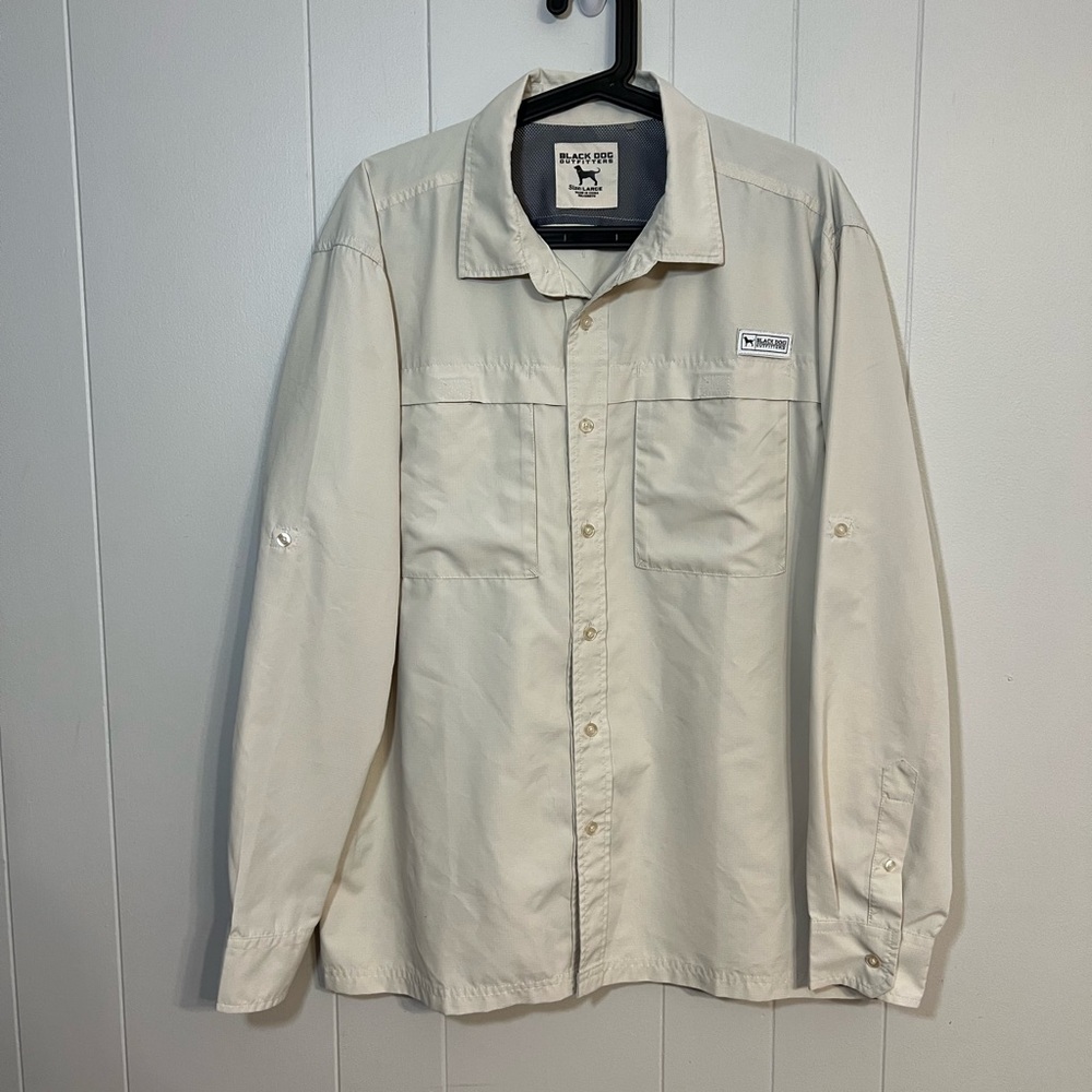 Black dog outfitters‎ sportsman button-down shirt size L